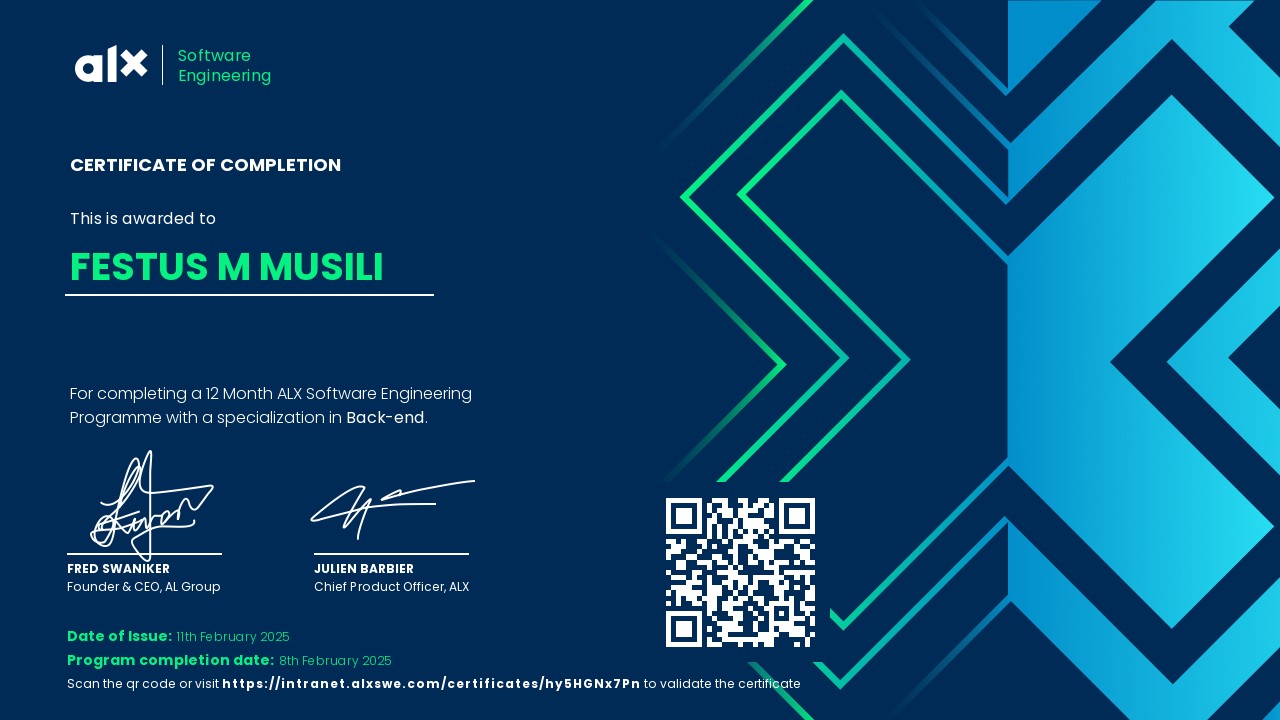 Certificate 1